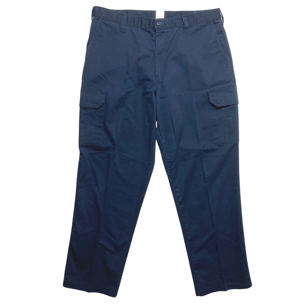 Cintas Pants Mens Size 36x30 Navy Blue Comfort Flex Cargo WorkIndustrial Utility